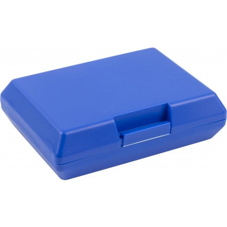 Plastic lunchbox, cobalt blue