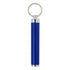 LED flashlight with key ring, blue