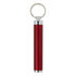LED flashlight with key ring, red