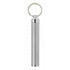 LED flashlight with key ring, silver