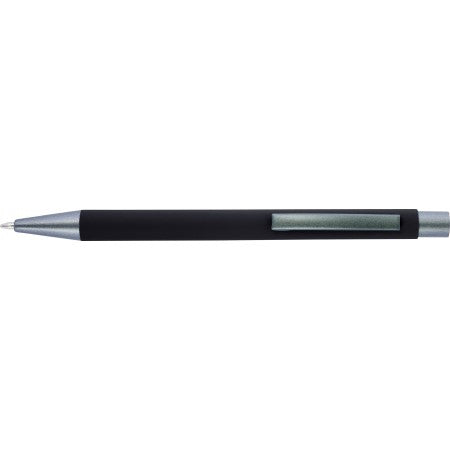 Ballpen with rubber finish, black