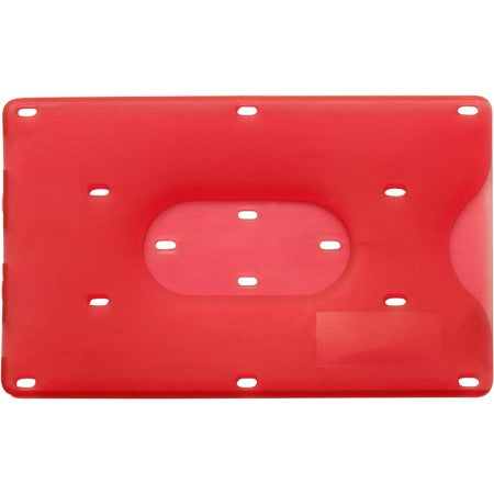 Bank card holder for one card, red
