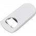 Plastic bottle opener, white
