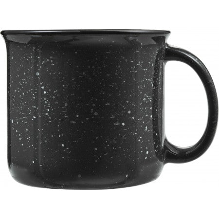 Vintage ceramic mug (450 ml), black