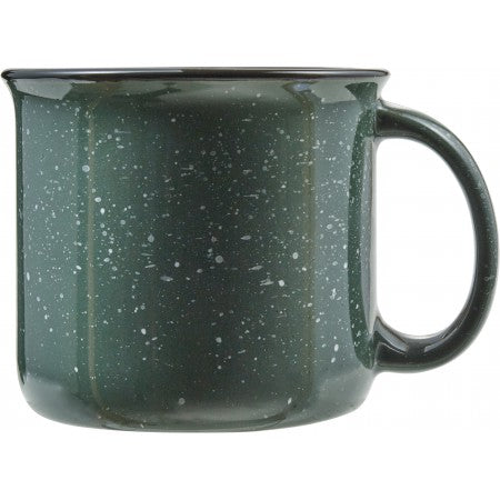 Vintage ceramic mug (450 ml), green