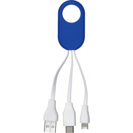 Incarcator USB cu 3 iesiri, Albastru