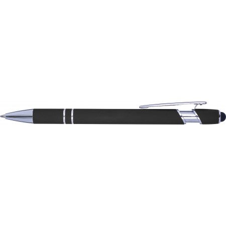 Ballpen with rubber finish, black