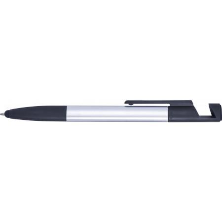 6-in-1 Multifunctional ballpoint pen, black/silver - BRANIO