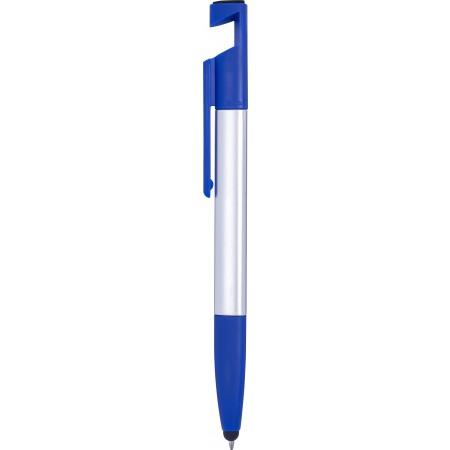 6-in-1 Multifunctional ballpoint pen, blue/silver - BRANIO