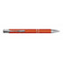 Metal rubberized ballpen, orange
