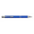 Metal rubberized ballpen, cobalt blue