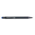 Rubberized ballpen, cobalt blue