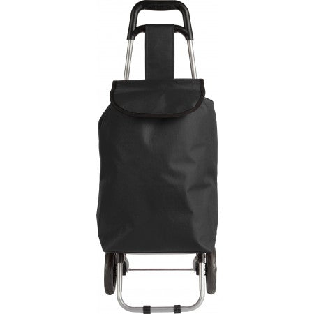 Polyester (600D) shopping bag trolley, black