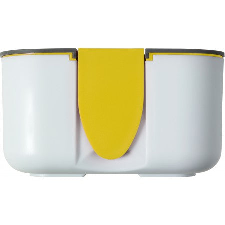 PP and silicone lunchbox, yellow