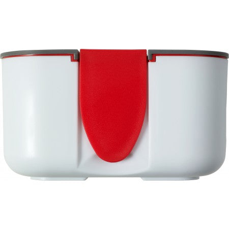 PP and silicone lunchbox, red