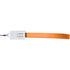 Charging cable and key holder in one, orange