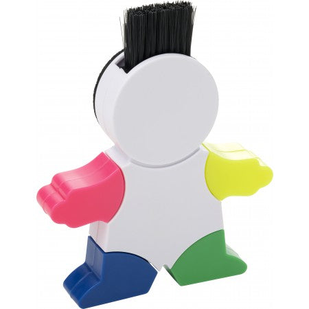 Figure-shaped ABS highlighter, white