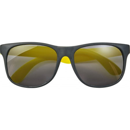 PP sunglasses with coloured legs, fluor yellow