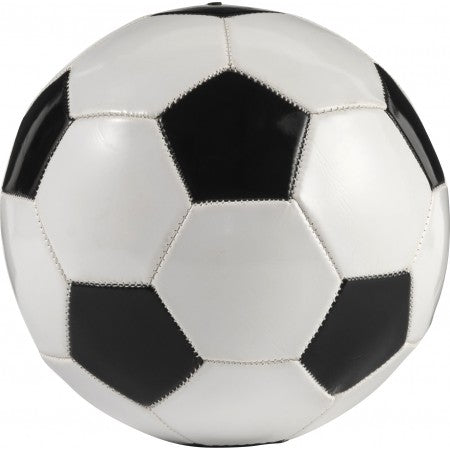 PVC football, black/white
