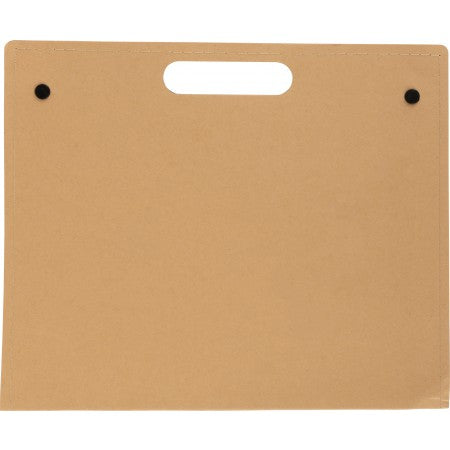 Cardboard writing folder, brown