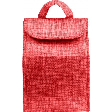 Lunch bag and cooling bag in one, red