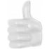 PU anti stress thumbs-up, white