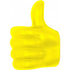 PU anti stress thumbs-up, yellow