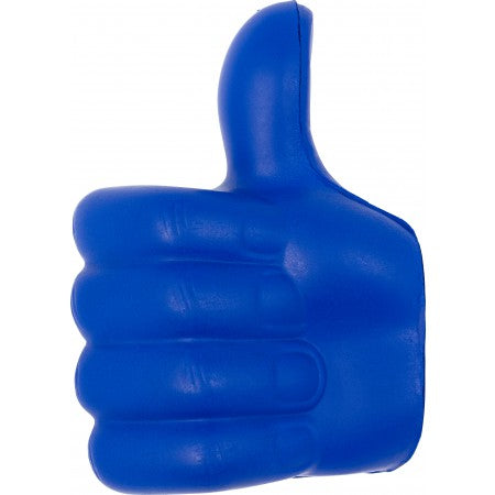 PU anti stress thumbs-up, cobalt blue
