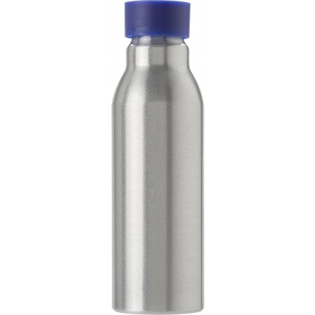 Aluminium drinking bottle (600 ml), cobalt blue
