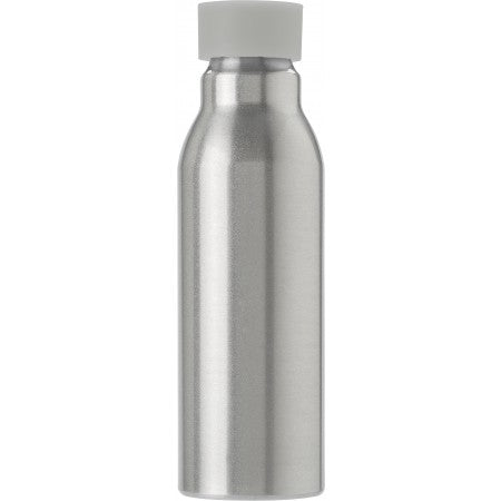 Aluminium drinking bottle (600 ml), silver
