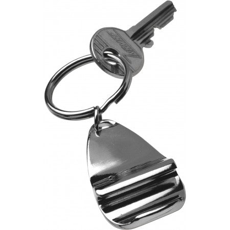 Key holder with bottle opener, silver