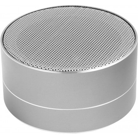 Aluminium wireless speaker, silver