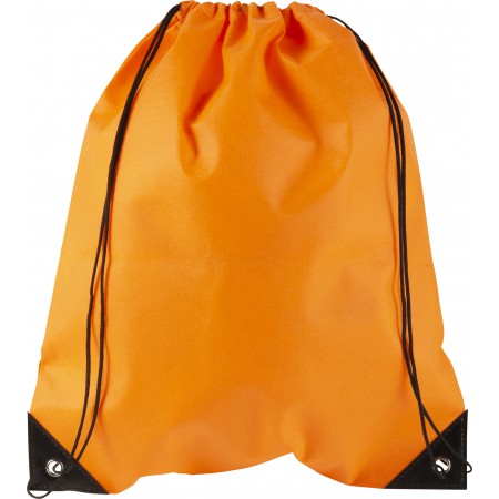 Nonwoven (80 gr/m?) drawstring backpack, orange