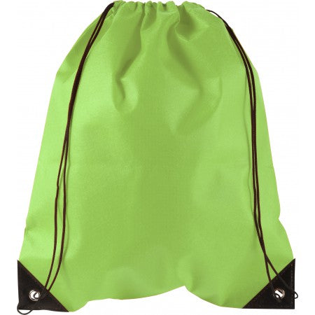 Nonwoven (80 gr/m?) drawstring backpack, lime