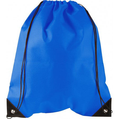 Nonwoven (80 gr/m?) drawstring backpack, cobalt blue