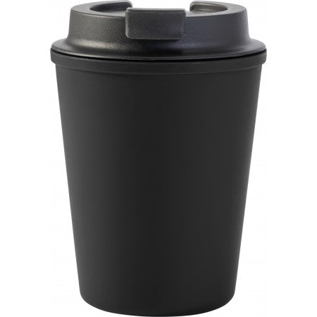 Plastic travel mug (350 ml), black