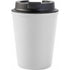 Plastic travel mug (350 ml), white