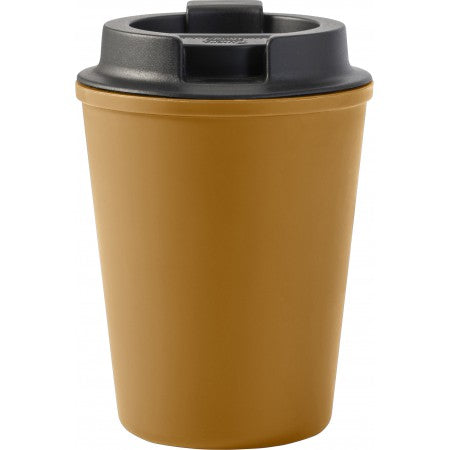 Plastic travel mug (350 ml), brown