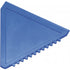 Triangular plastic ice scraper, blue