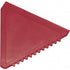 Triangular plastic ice scraper, red
