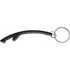 Aluminium bottle opener key chain, black