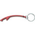 Aluminium bottle opener key chain, red