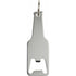 Aluminium bottle opener key chain, silver