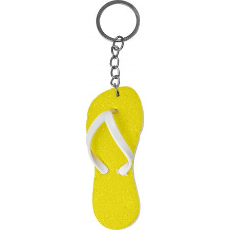 Flip-flop key holder, yellow