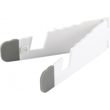 Tablet and smartphone holder, white