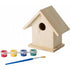 Birdhouse with painting set, brown