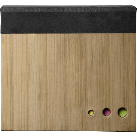Note block with sticky notes, black