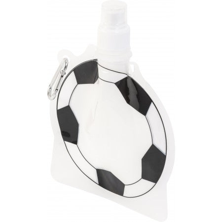 Foldable drinking bottle (500 ml), black/white