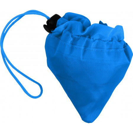 Foldable polyester (210D) shopping bag, blue