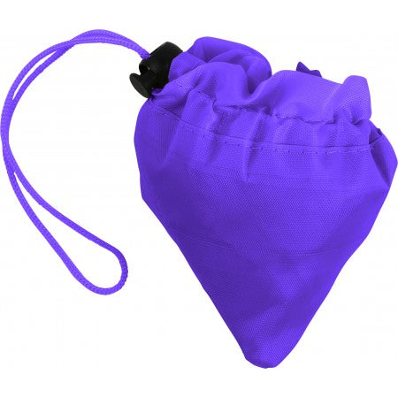 Foldable polyester (210D) shopping bag, purple